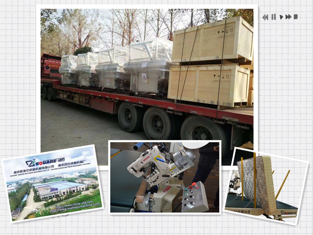 Mattress tape edge machine's new journey to our customer